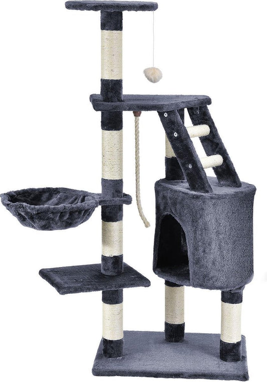 Merkloos Katten Krabpaal Buffy - 118 X 50 X 40 Cm - Grijs