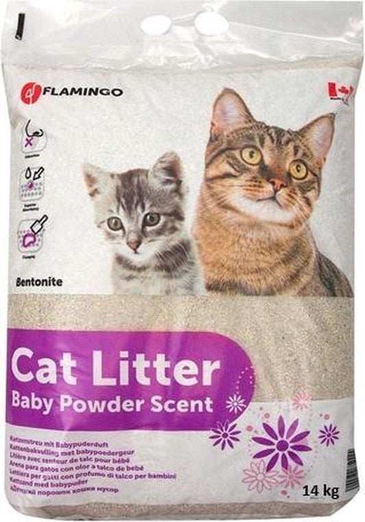  Flamingo Kattenbakvulling Babypoeder 15Kg