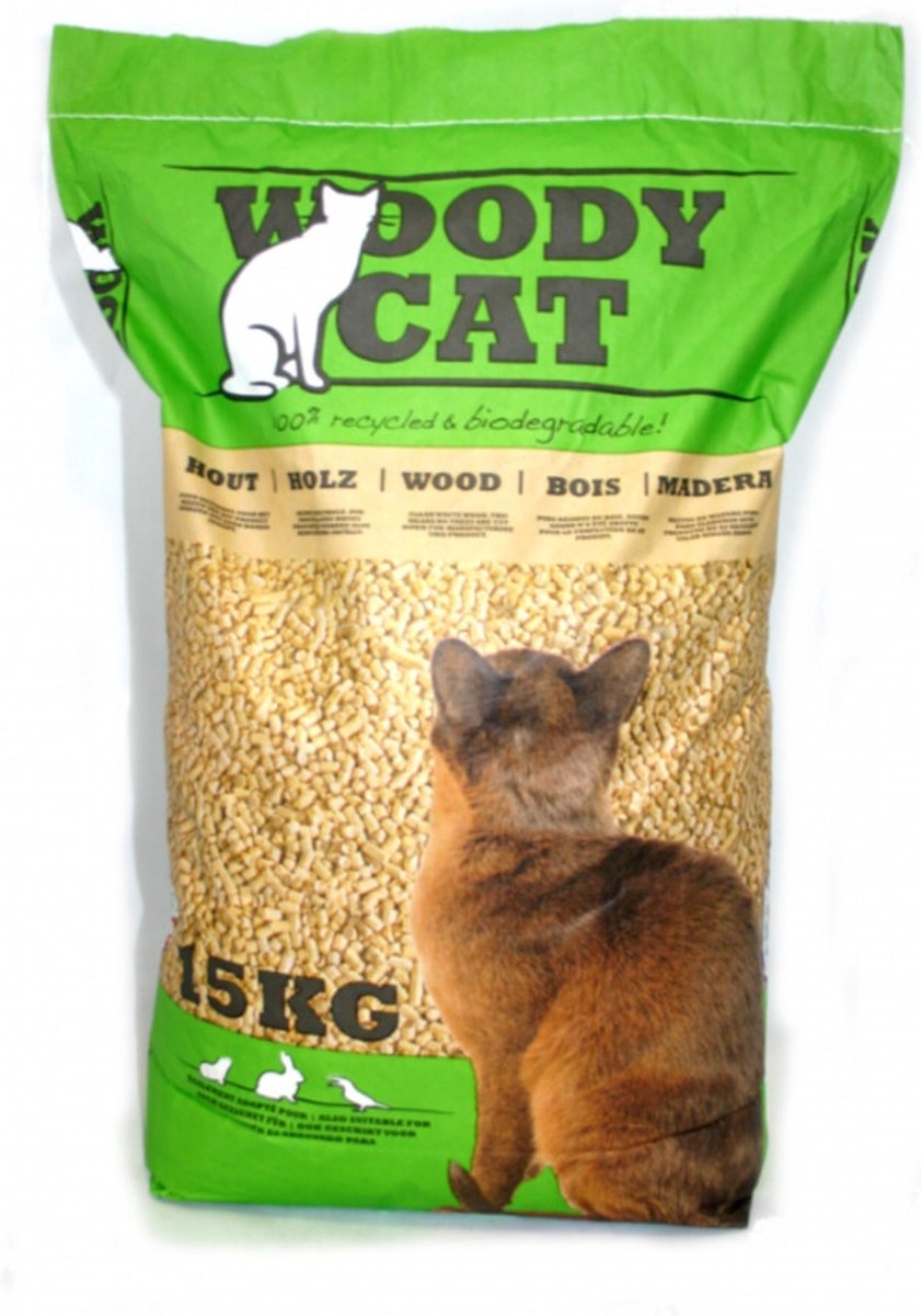  Woody Cat Houtkorrel 25 Liter