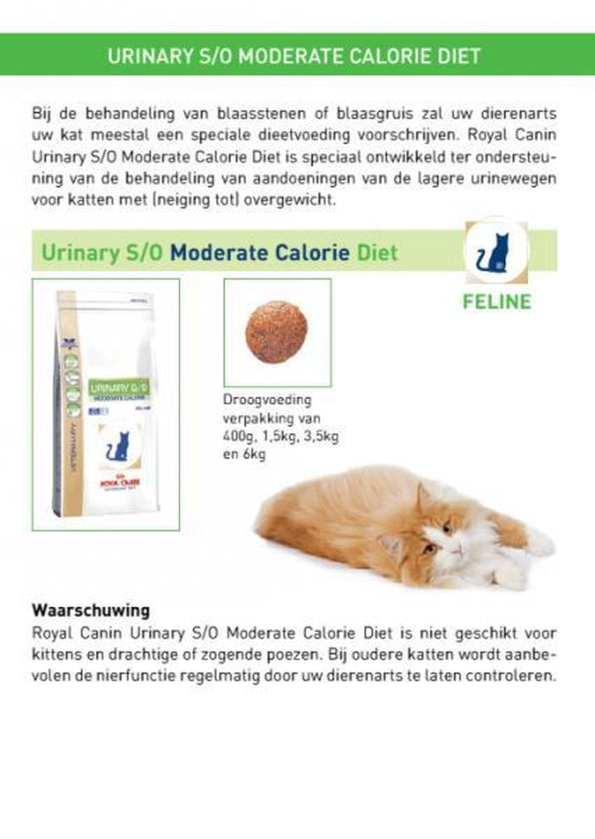  Royal Canin Urinary S/O Moderate Calorie - Kattenvoer - 9 Kg