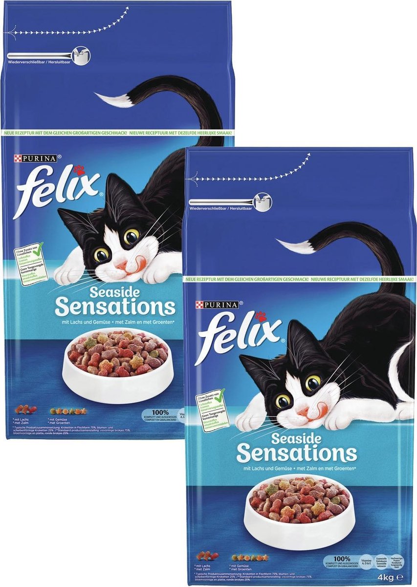  Felix Vis Sensations - Kattenvoer - 2 X 4 Kg