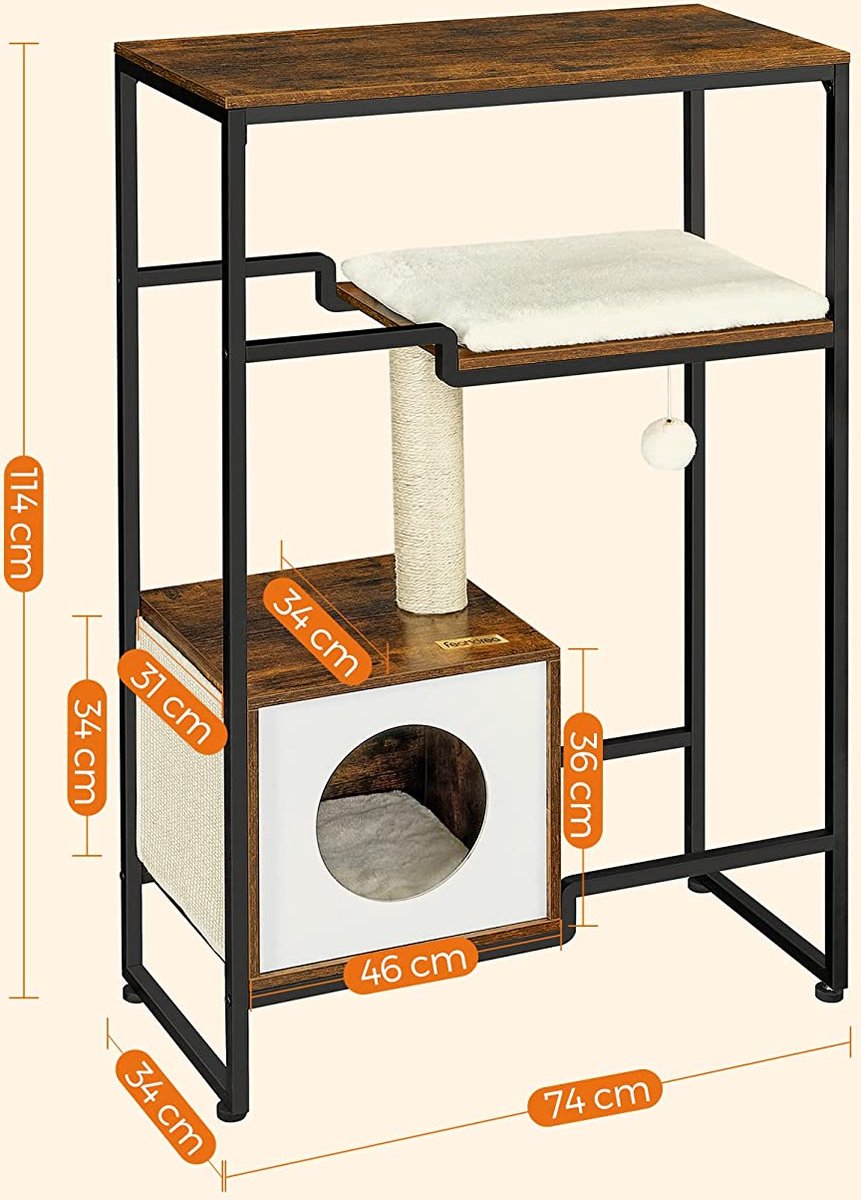  Sumpas Krabpaal, Kattenboom, 2-in-1 Meubels