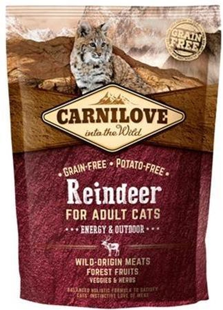  Carnilove Granenvrij Rendier Energy/Outdoor 6kg