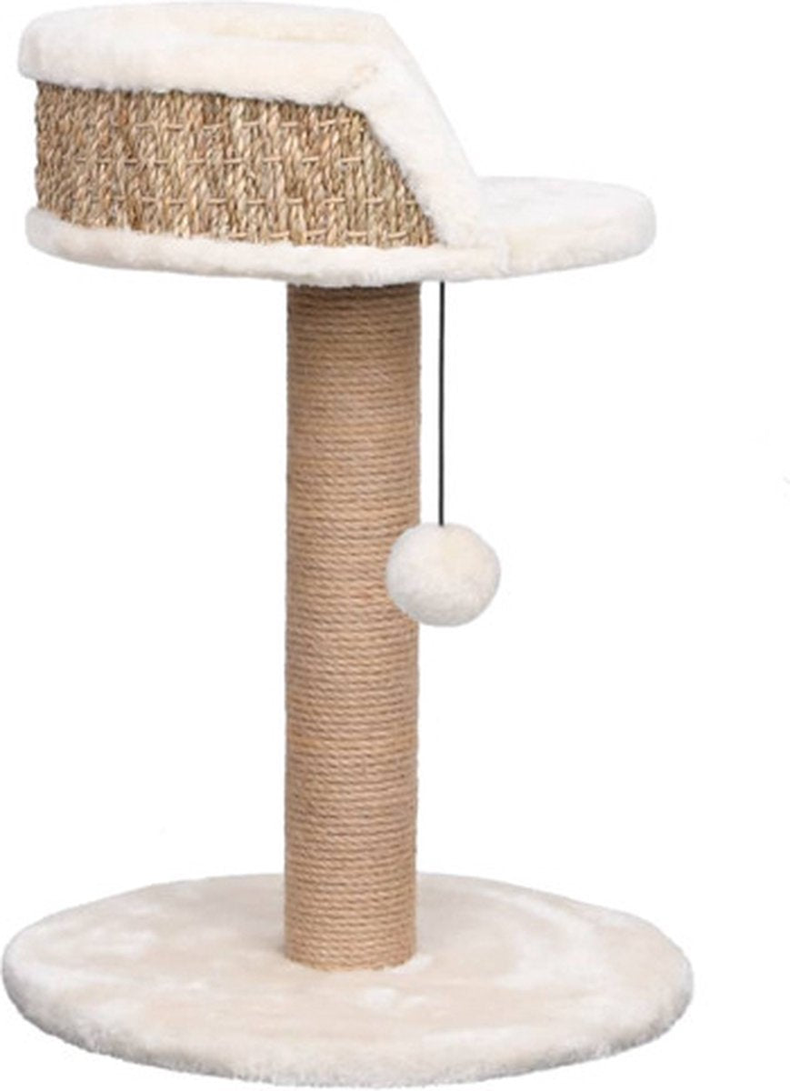  VidaXL Kattenboom Met Mandje 49 Cm Zeegras