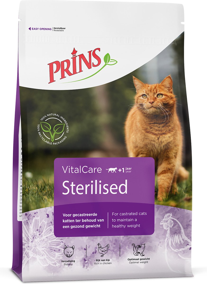  Prins VitalCare Sterilised 4 Kg - Kat