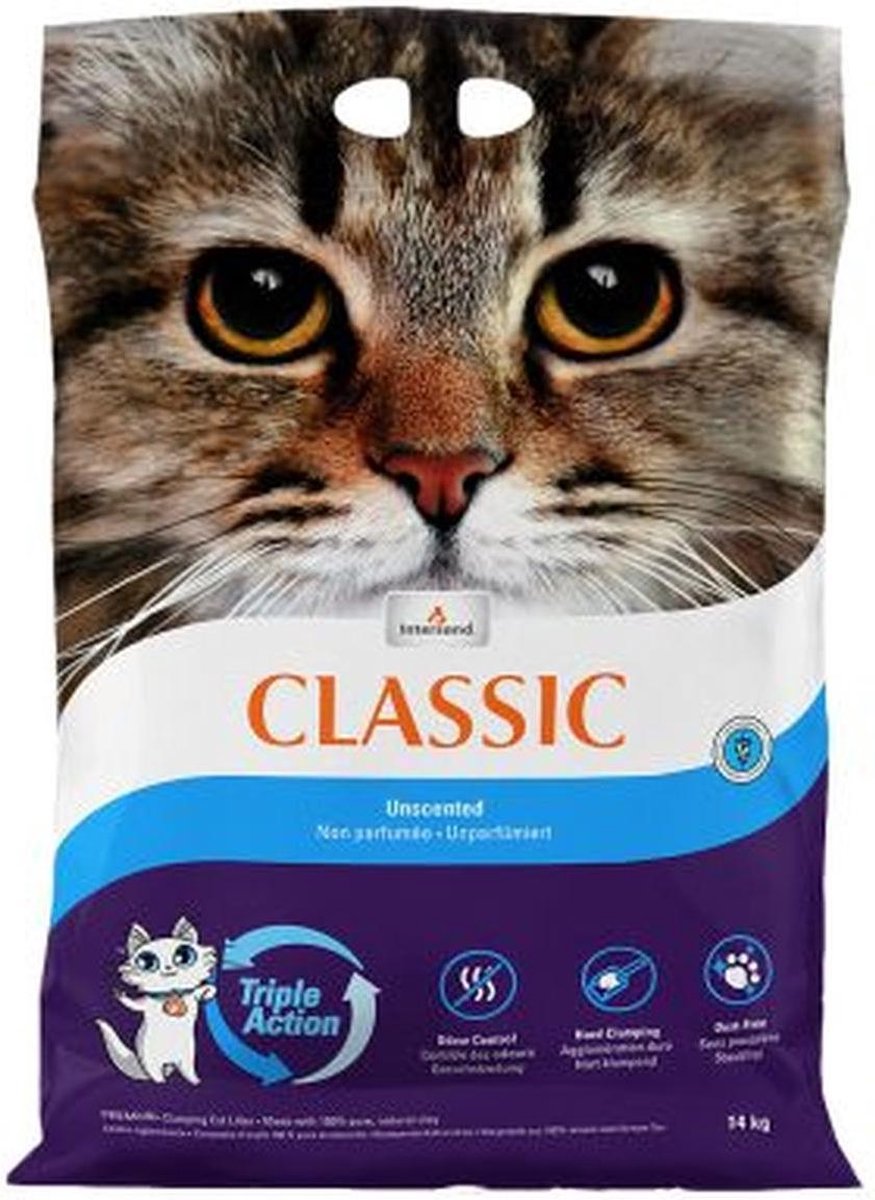  Intersand Extreme Classic Ongeparfumeerd Kattenbakvulling 14 Kg - Kat