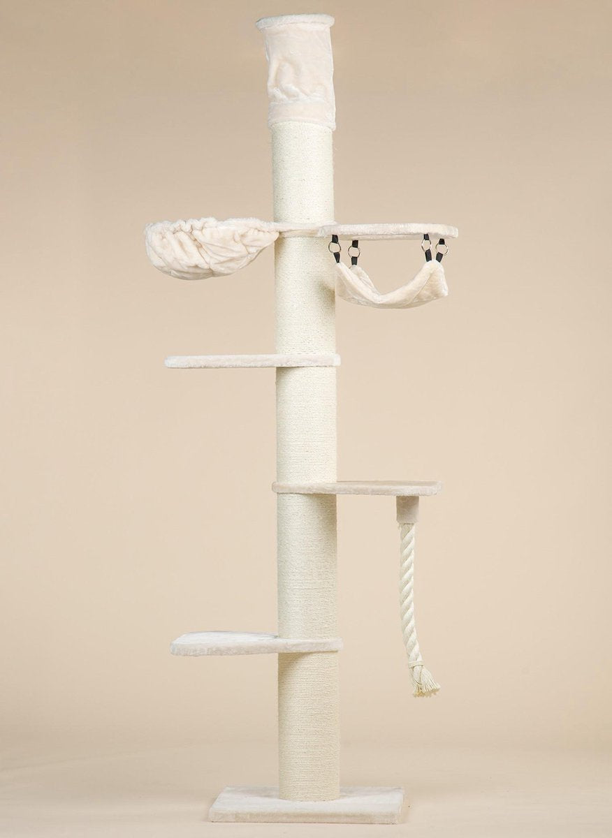  Krabpaal Plafondhoog Voor Grote Katten Maine Coon Tower Crown Crème Beige Van RHRQuality
