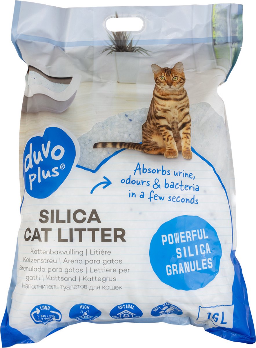  Duvo+ Silica Naturel - Kattenbakvulling - 5 L