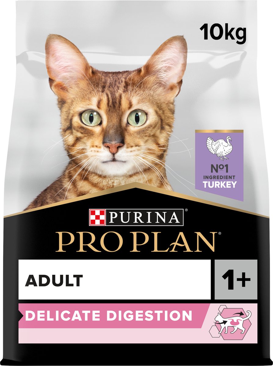  Pro Plan Adult Delicate Digestion - Kattenvoer - Kalkoen - 10 Kg