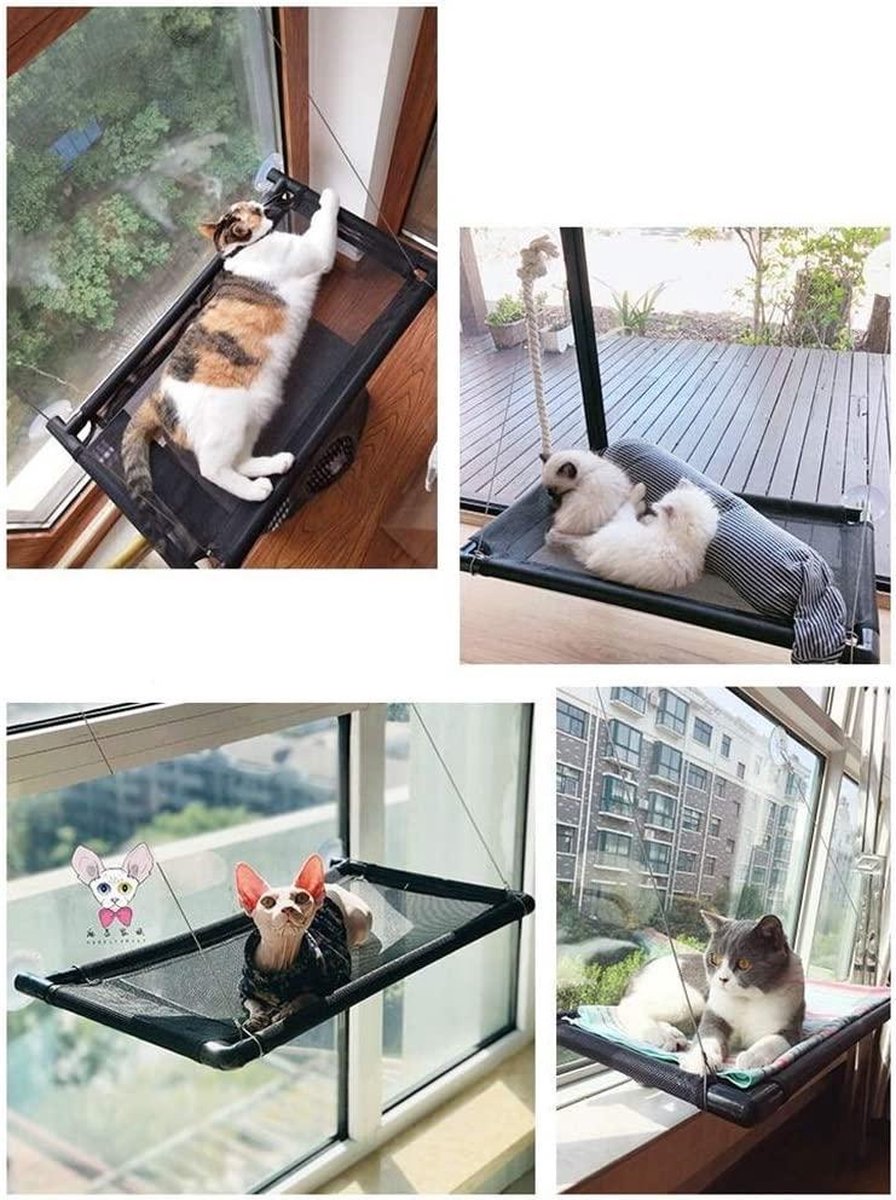  Kattenhangmat - Hangmat Kat- Kattenhangmat Raam – Kattenbed - Kattenhangmand - Kattenkussen