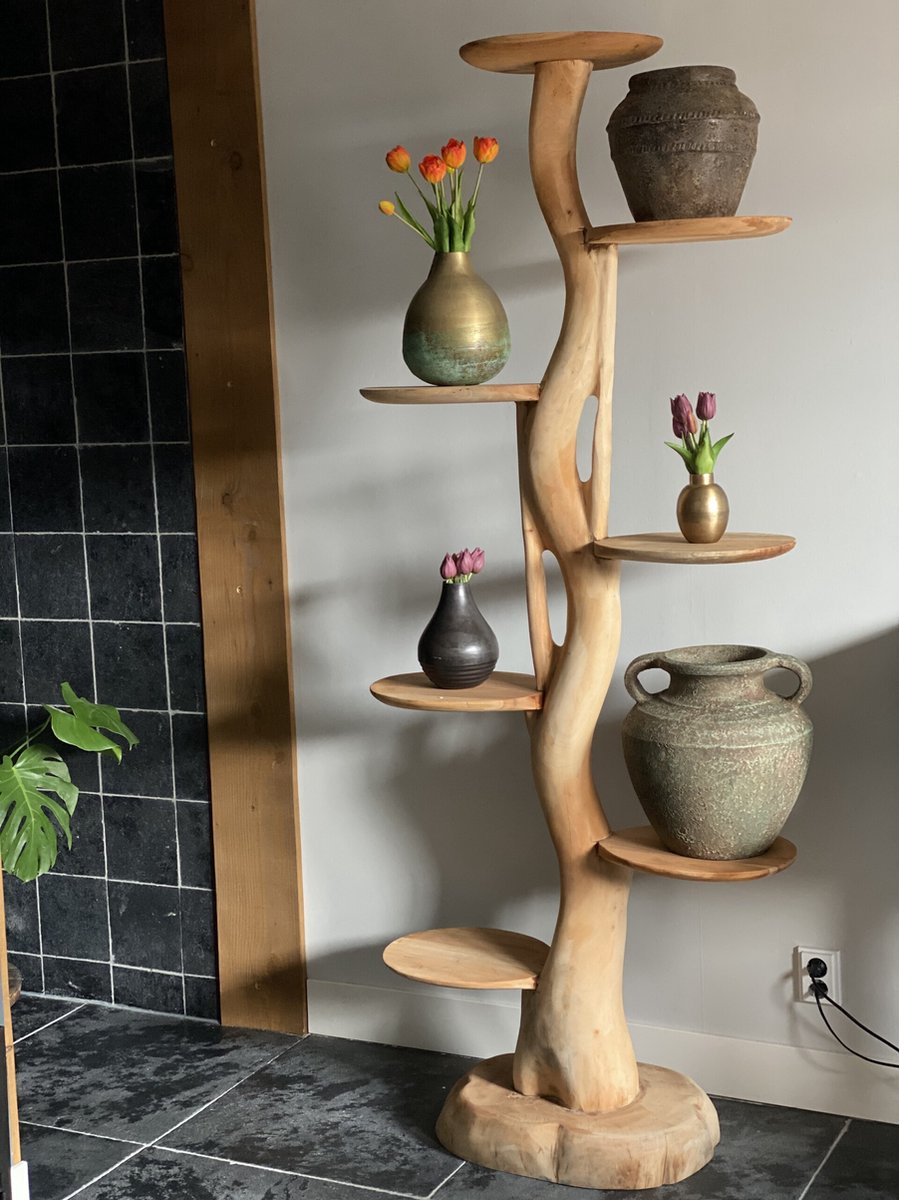  Boomsculptuur Met Ronde Plateaus Voor Planten Of Katten 200cm Hoog