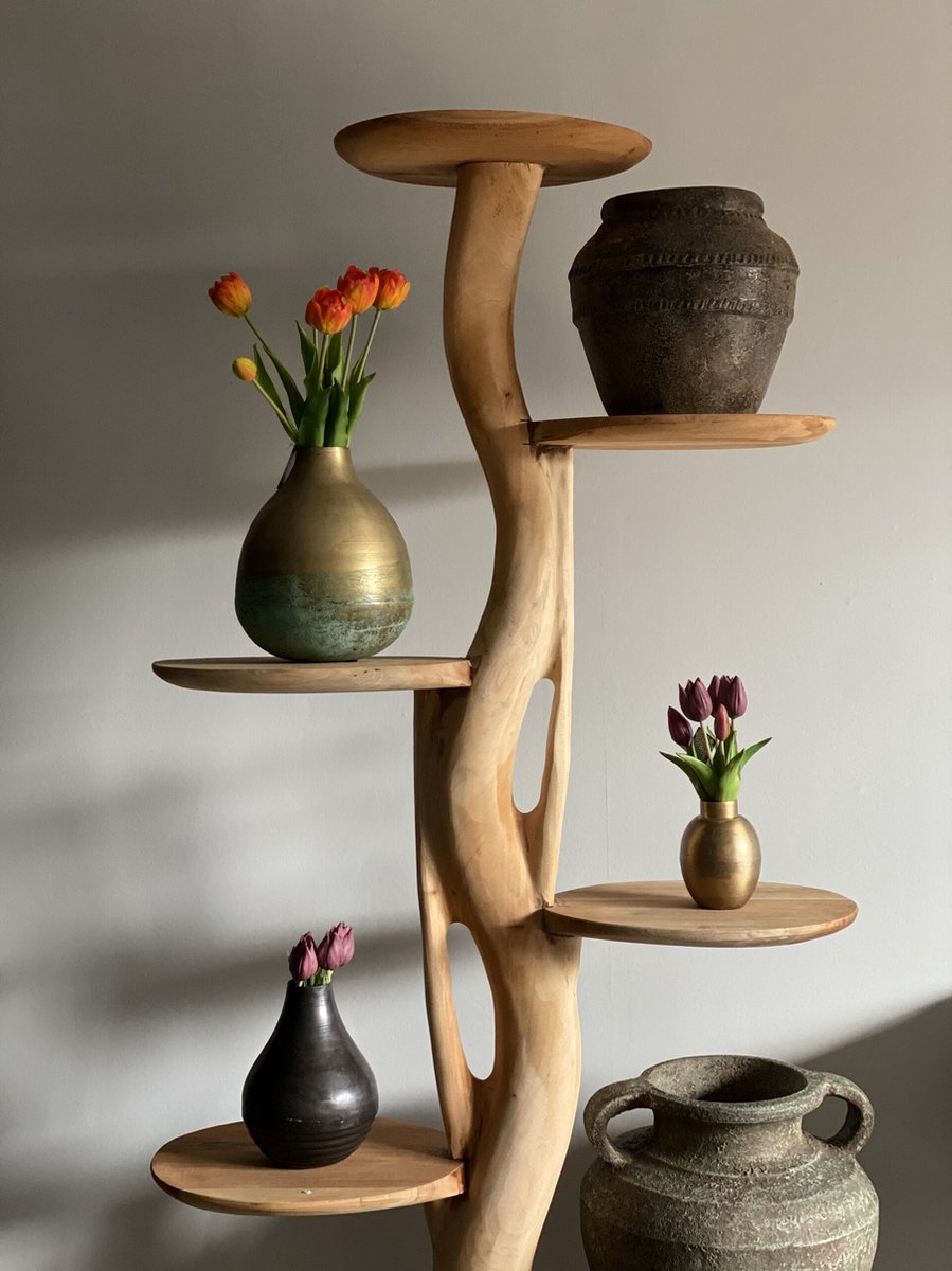  Boomsculptuur Met Ronde Plateaus Voor Planten Of Katten 200cm Hoog