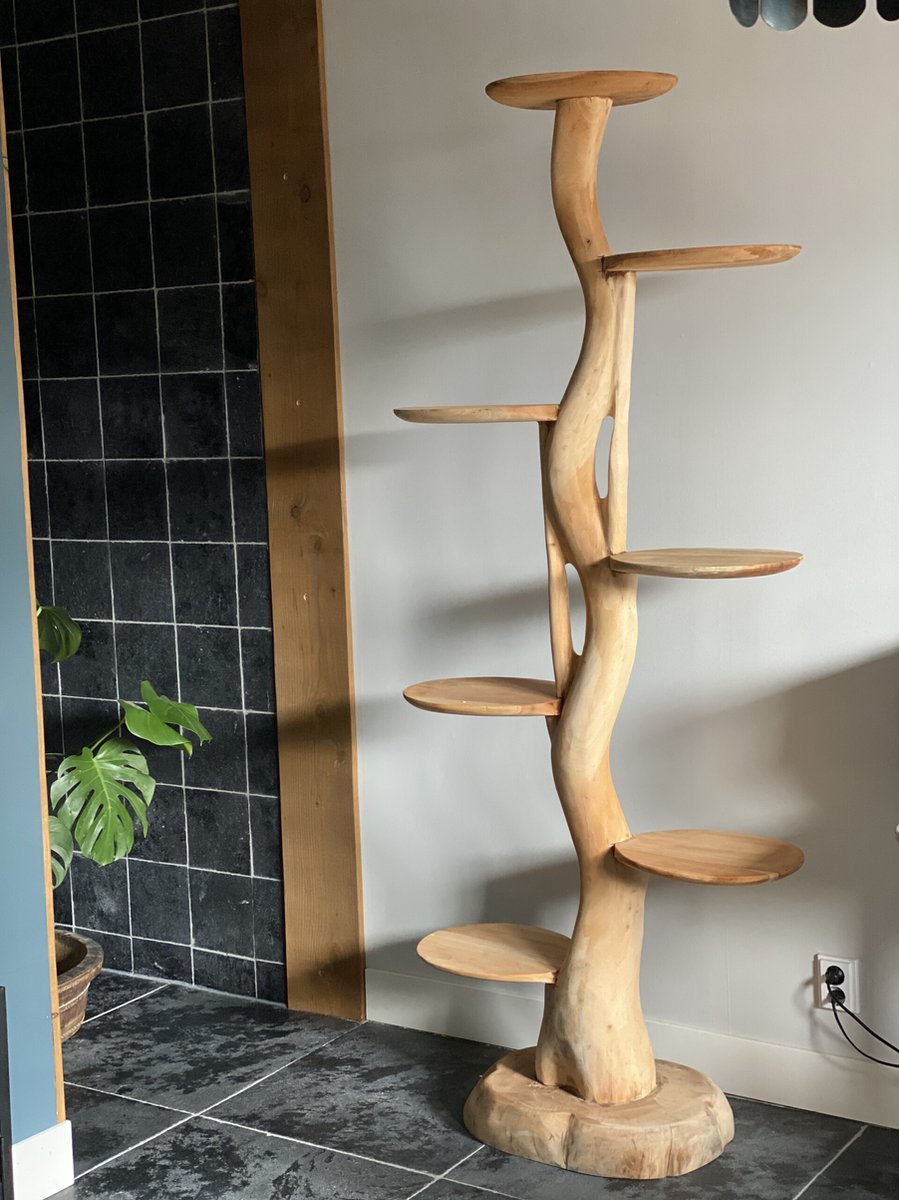  Boomsculptuur Met Ronde Plateaus Voor Planten Of Katten 200cm Hoog