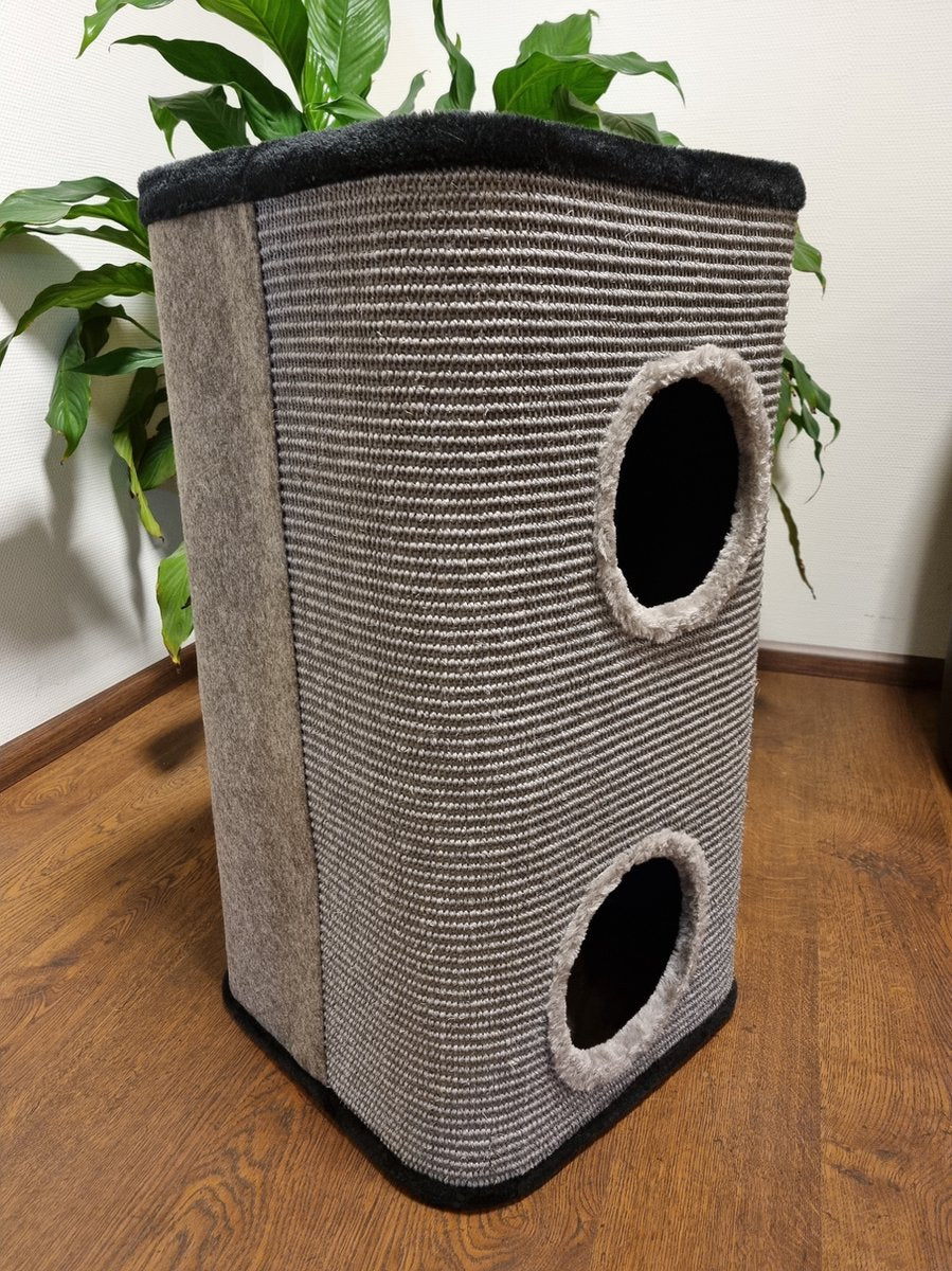  Topmast Krabton Cattower - Grijs - Maat L - 76 Cm - Krabpaal - Krabton Voor Katten