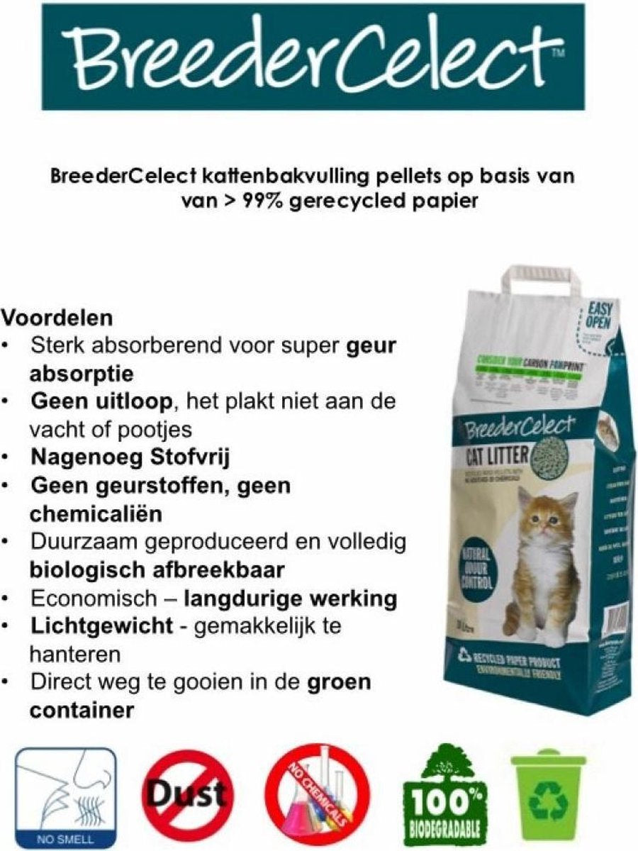  2x Breedercelect Kattenbakvulling 30 Liter
