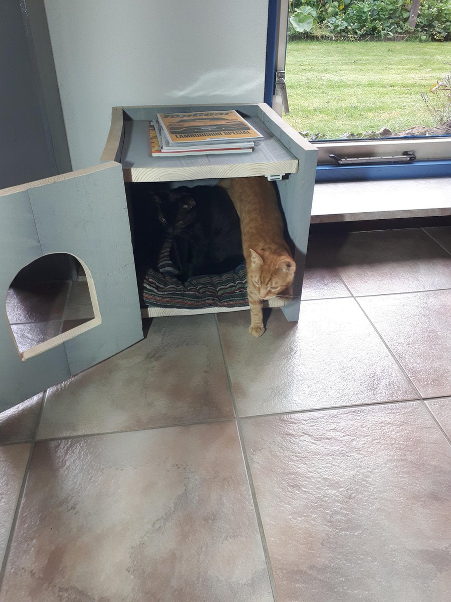  Bronneger Exclusive - Kattenhuis - XXL - Kattenbak Ombouw Kast - Kattenmand