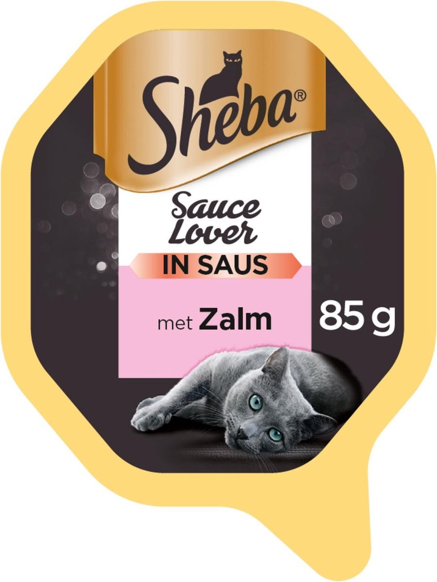  Sheba Sauce Lovers Katten Natvoer - Zalm - 22 X 85 Gr