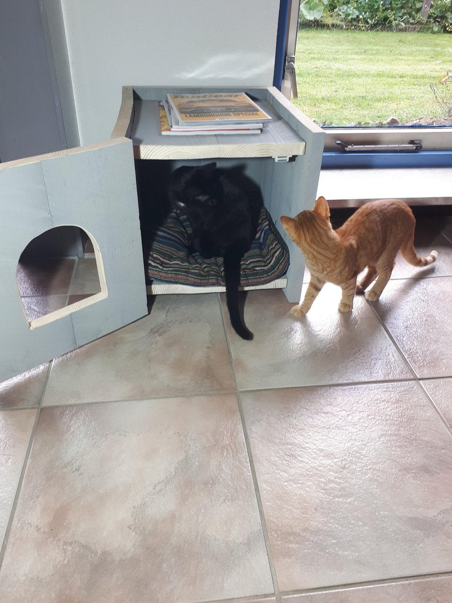  Bronneger Exclusive - Kattenhuis - XXL - Kattenbak Ombouw Kast - Kattenmand