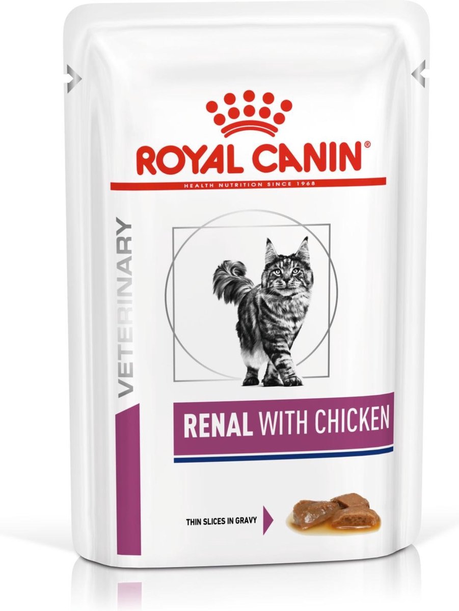  Royal Canin Renal Kip - Kattenvoer - 12 X 85 G