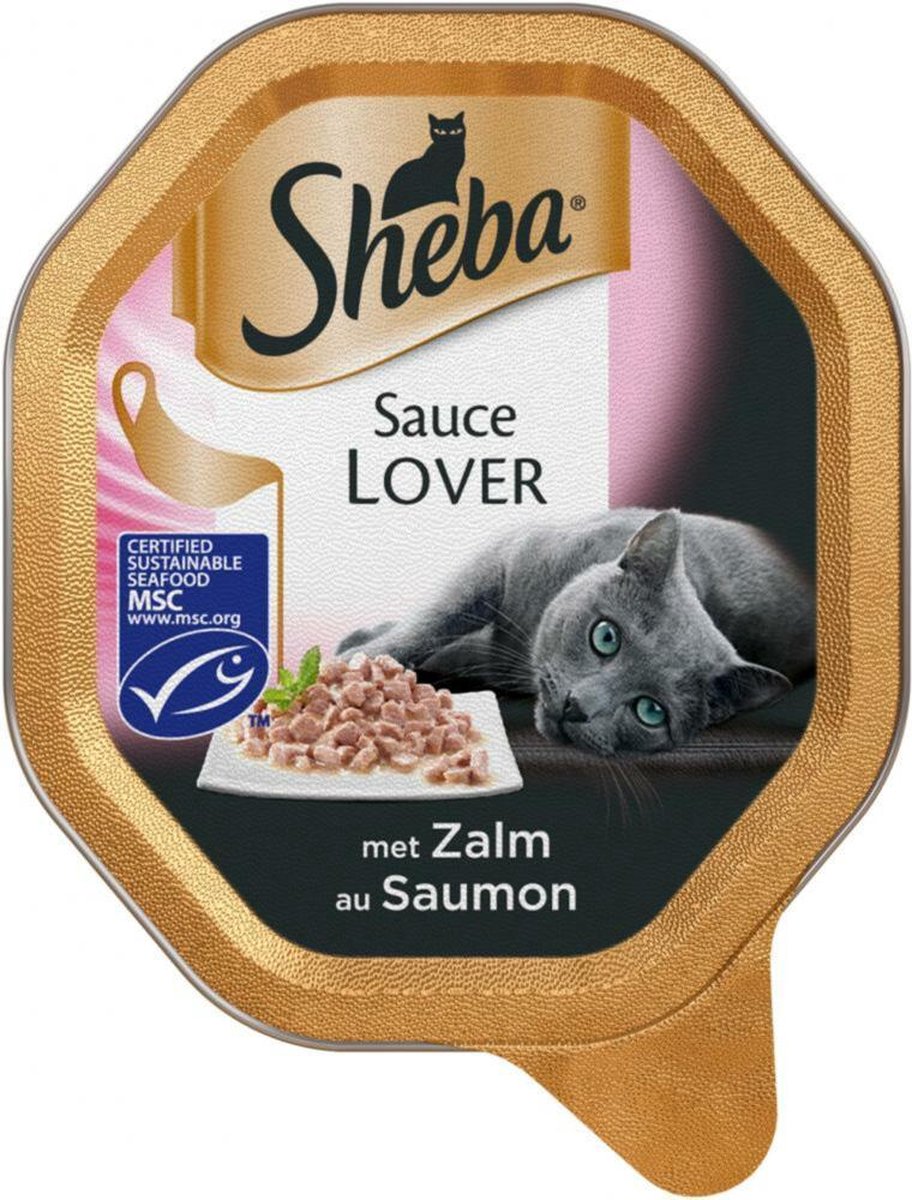  Sheba Sauce Lovers Katten Natvoer - Zalm - 22 X 85 Gr