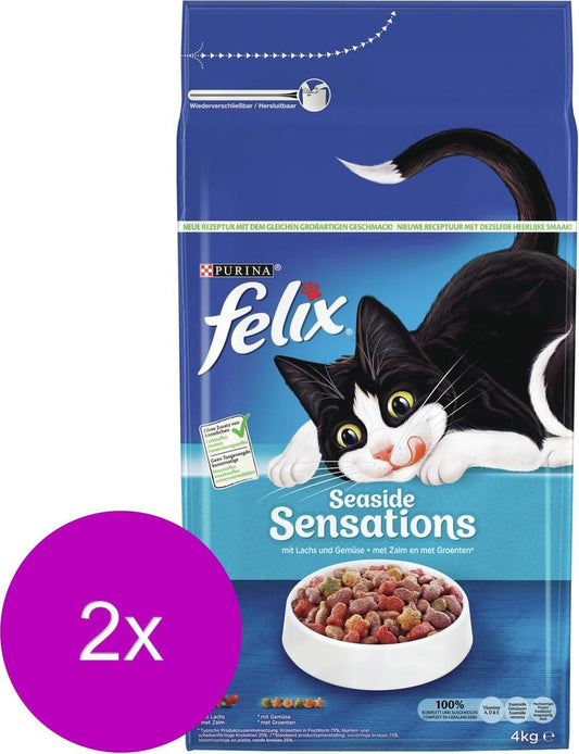  Felix Vis Sensations - Kattenvoer - 2 X 4 Kg