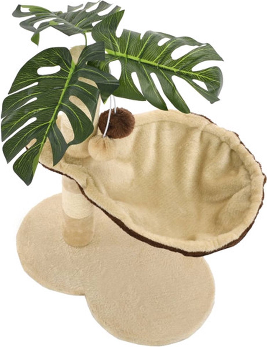  VidaXL Kattenkrabpaal Met Sisal Krabpaal 50 Cm Beige En Bruin