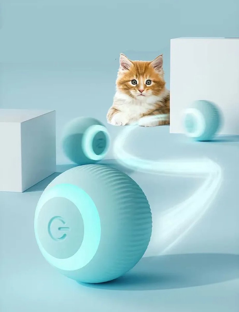Merkloos EYSS Slimme Bal / Huisdier Speelgoedbal / Kattenspeeltje / Zelfrollende Kattenbal / Smart Rollende Bal / Oplaadbare Speeltje Voor Poesjes /Katten