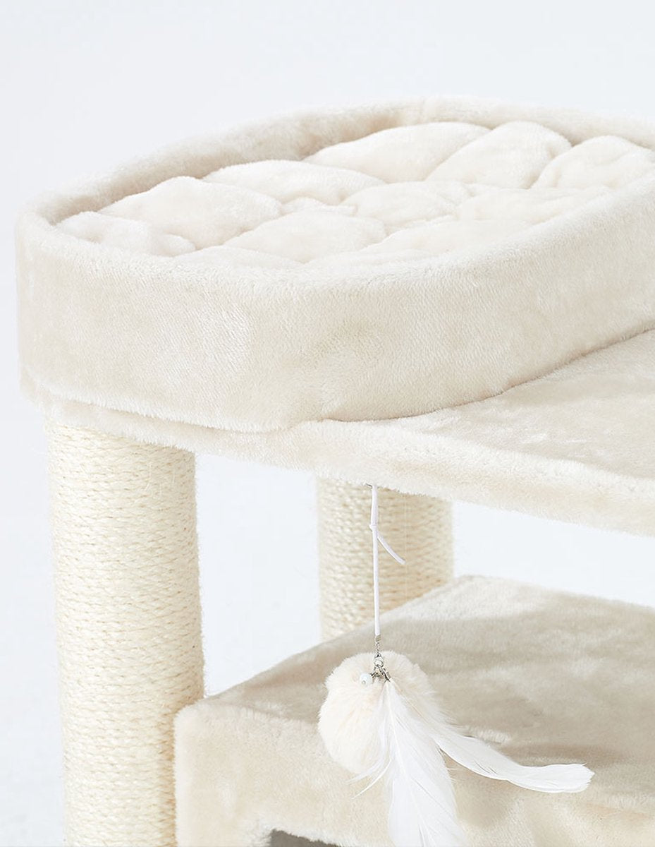  Petrebels Villa 64 Krabpaal - Creme - Modern - Stabiel - 60 X 40 X 64 Cm