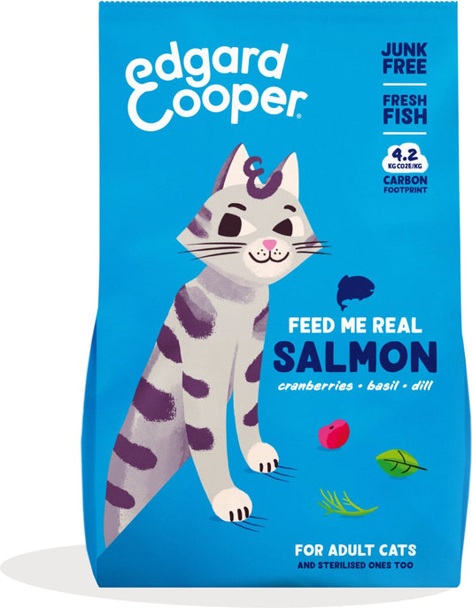  Edgard &amp; Cooper Kattenvoer Adult Zalm 4 Kg