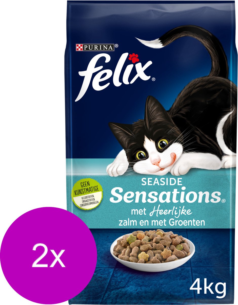  Felix Vis Sensations - Kattenvoer - 2 X 4 Kg