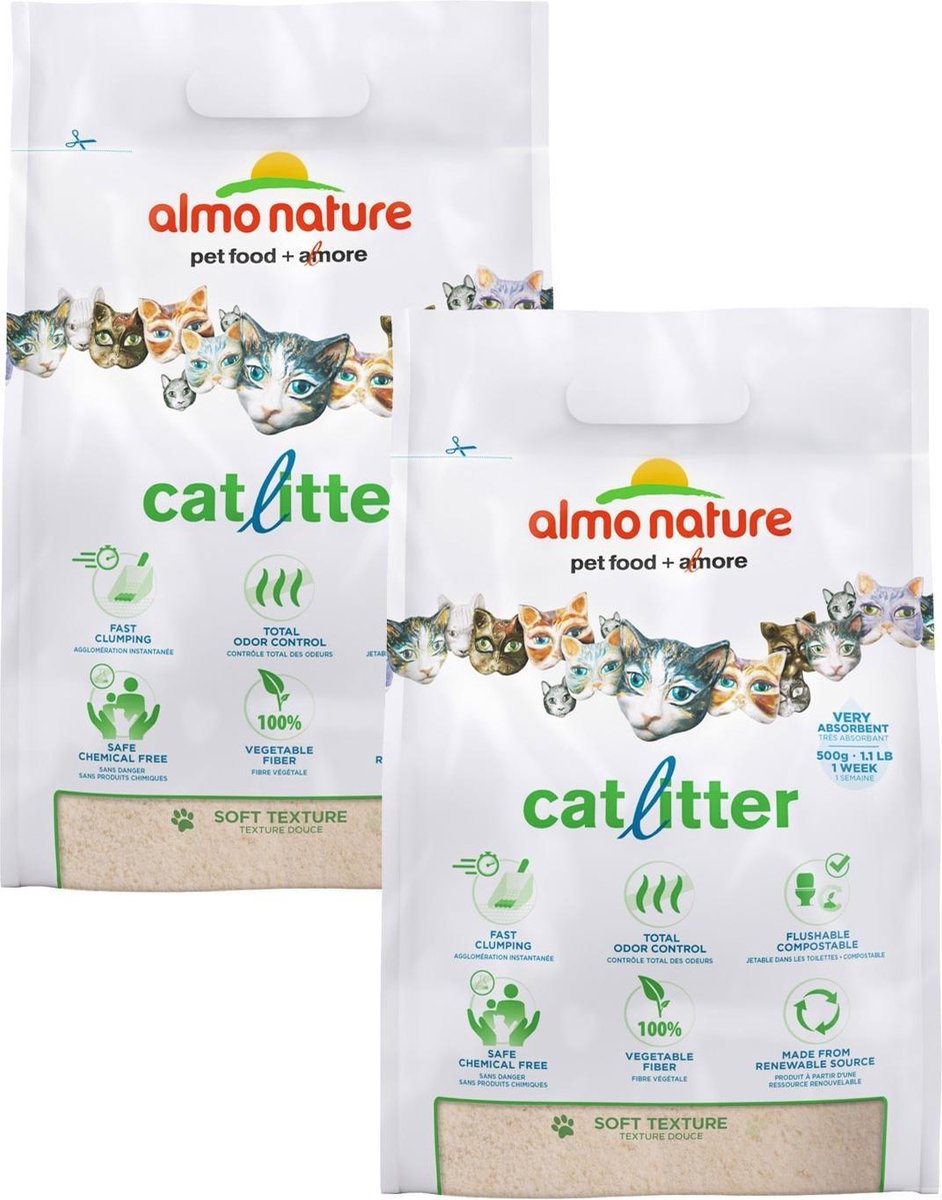  Almo Nature Catlitter - Kattenbakvulling - 2 X 4.54 Kg