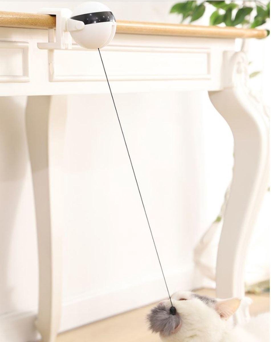 Merkloos Kattenspeelgoed - Katten Speelgoed - Katten Speeltje - Katten Bal - Katten - Kattenhengel - Kitten Speelgoed - Kattenspeeltjes - Elektrische - Muis - Automatische Hengel - Bal - Poes - Katten - Prooi - Kat - Poesjes - Interactief Kattenspeelgoed