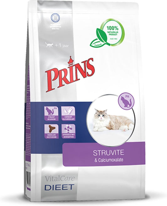  Prins VitalCare Dieetvoeding Struvite &amp; Calciumoxalaat 5 Kg - Kat