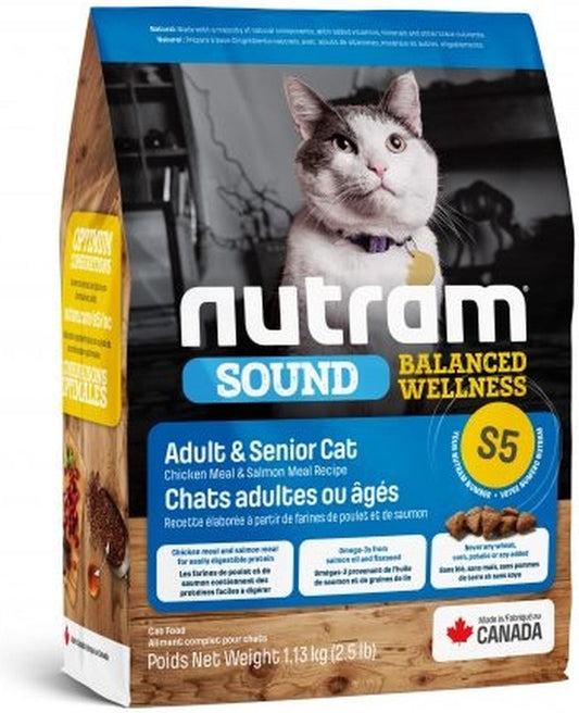  Nutram Kattenvoer Adult &amp; Senior S5 5,4 Kg - Kat