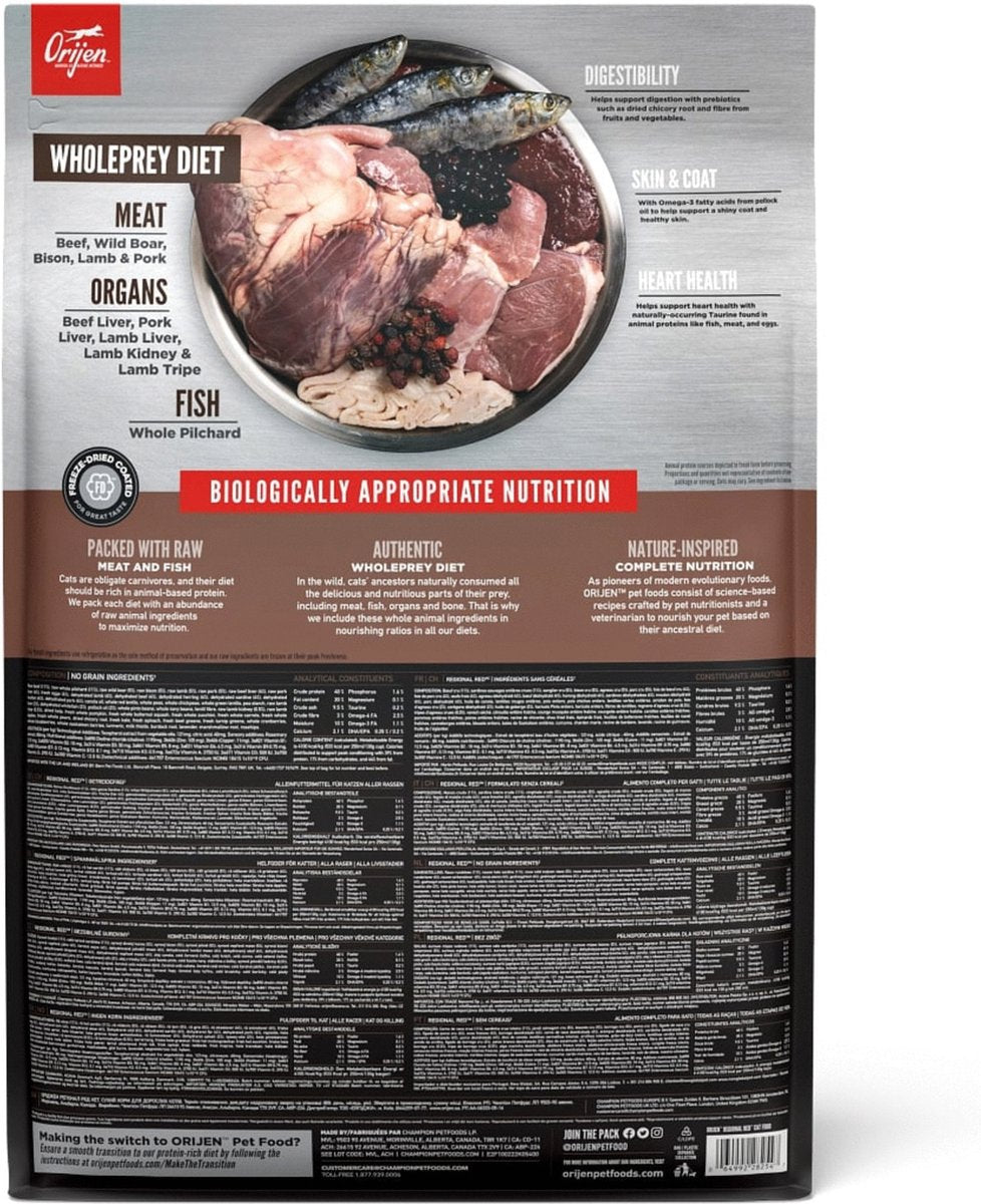  Orijen Regional Red Cat - Kattenvoer - 5.4 Kg