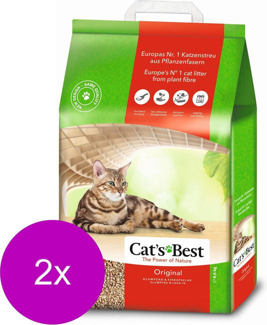  Cat's Best Original - Kattenbakvulling - 2 X 20 L