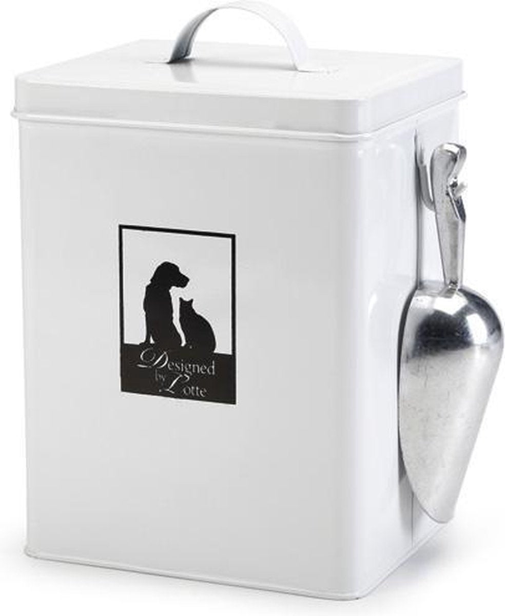  Designed By Lotte Vooraadblik Incl. Schep - Wit - 18x16x26 Cm