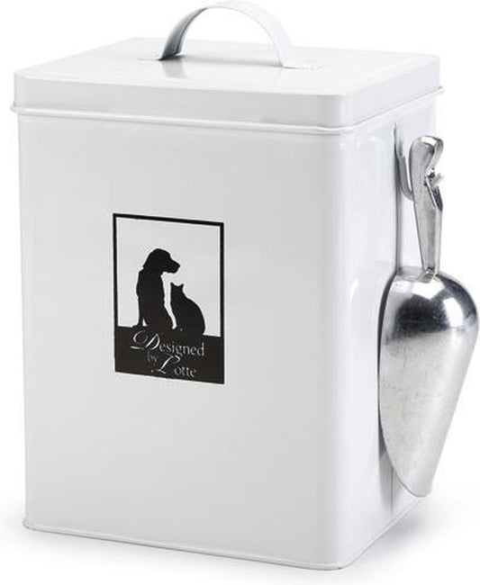  Designed By Lotte Vooraadblik Incl. Schep - Wit - 18x16x26 Cm