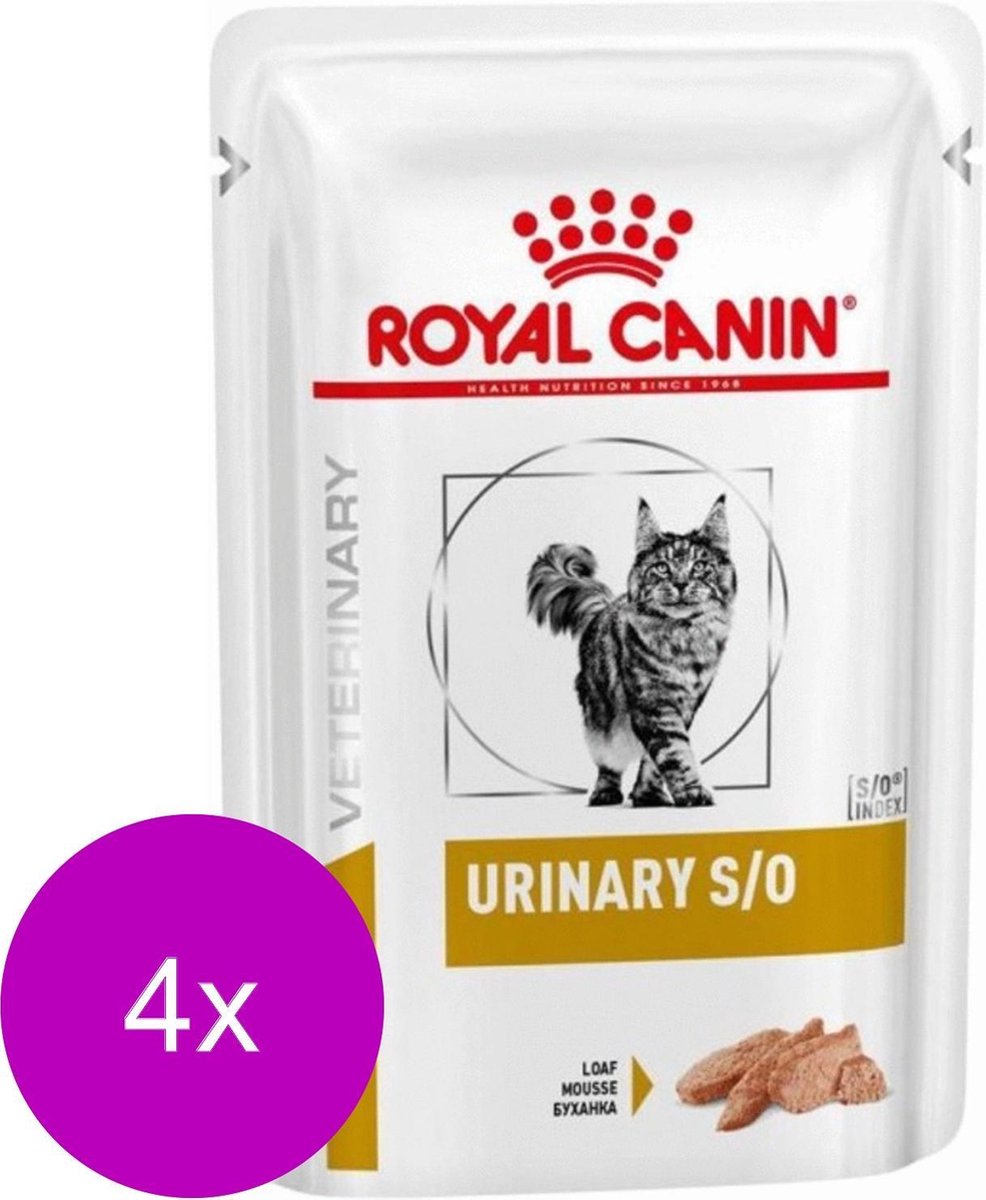  Royal Canin Veterinary Diet Urinary S/O Loaf Wet - Kattenvoer - 4 X 12x85 G