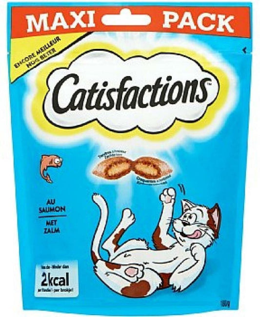  4x Catisfactions Kattensnoepjes Zalm 180 Gr