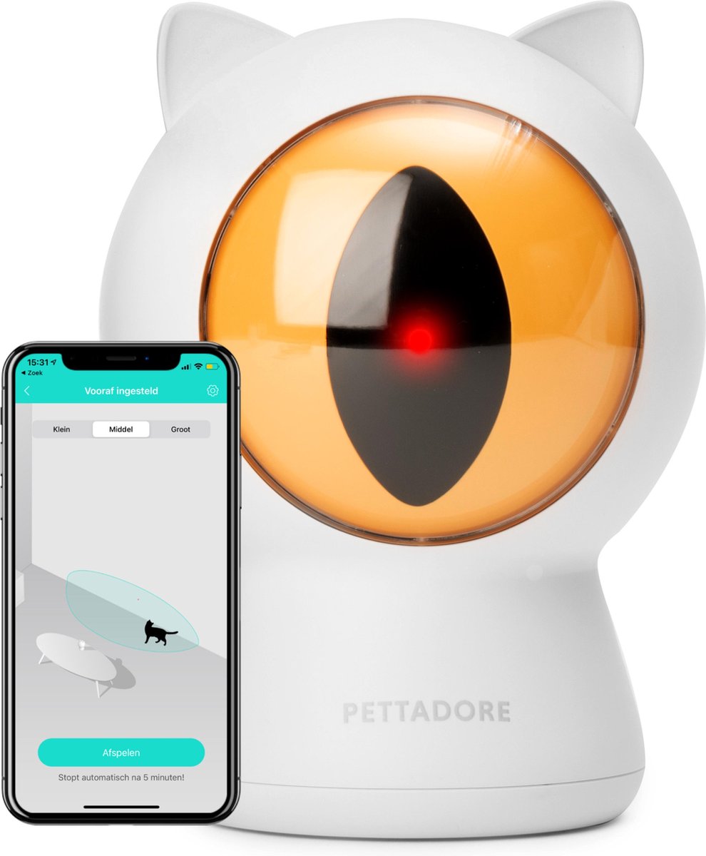  Pettadore - Laser Kattenspeeltjes - Smart Met Autoplay En Handmatig Via App