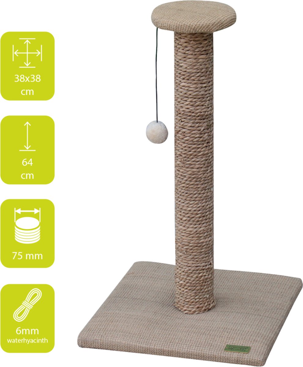  Ebi Harmony Natural - Krabpaal - Beige - 38 X 38 X 64 Cm