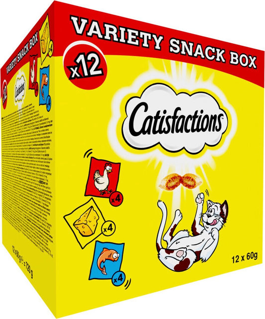  Catisfactions Megabox - Kattensnacks - 12 X 60 Gr